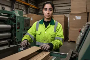        عمال تشغيل ماكينات صناعة المنتجات الورقية   